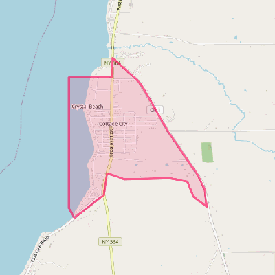 Map of Crystal Beach