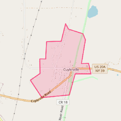 Map of Cuylerville