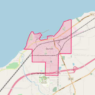 Map of Dunkirk