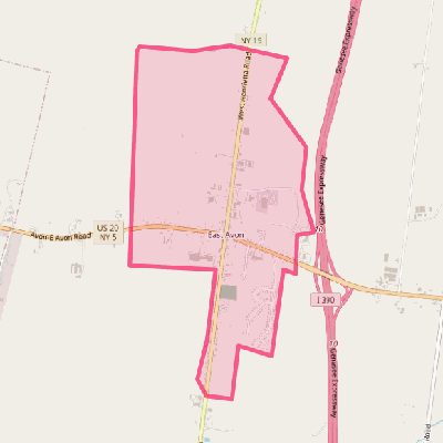Map of East Avon