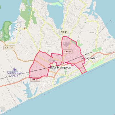 Map of East Hampton North