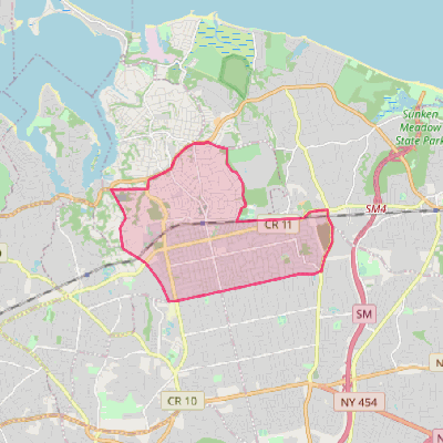 Map of East Northport