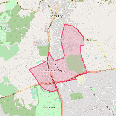 Map of East Norwich