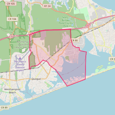 Map of East Quogue