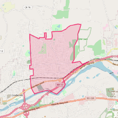 Map of Endwell