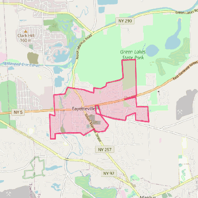 Map of Fayetteville