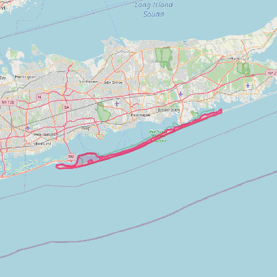 Map of Fire Island