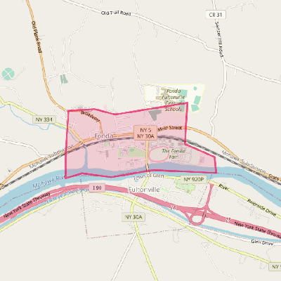 Map of Fonda