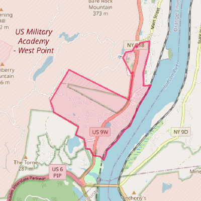Map of Fort Montgomery