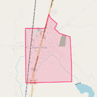 Map of Franklinville