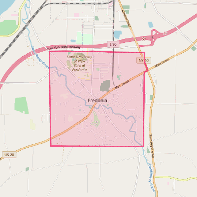 Map of Fredonia