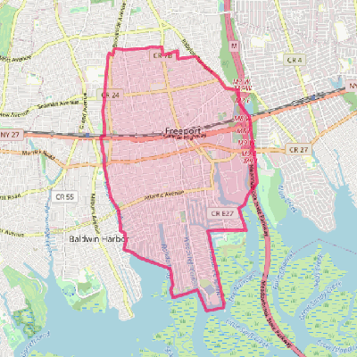 Map of Freeport