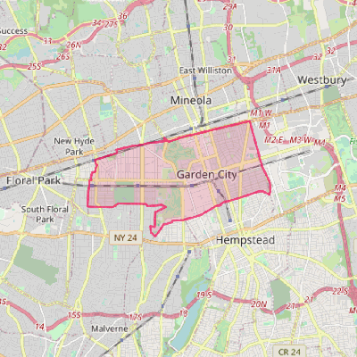 Map of Garden City