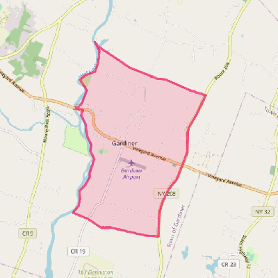 Map of Gardiner