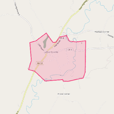 Map of Gilbertsville