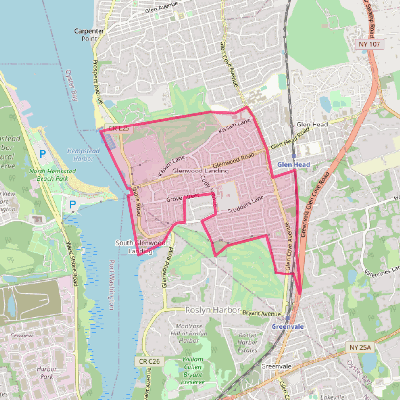 Map of Glenwood Landing
