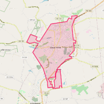 Map of Gloversville