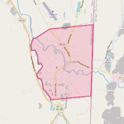 Map of Granville