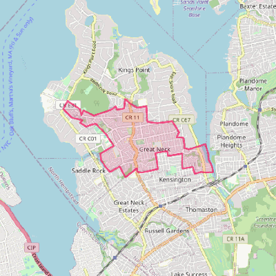 Map of Great Neck