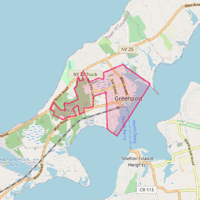 Map of Greenport