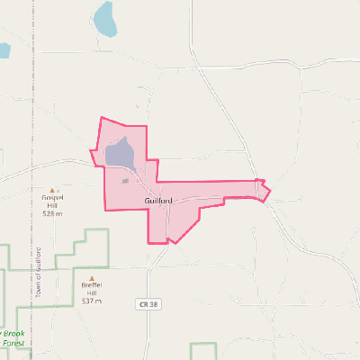 Map of Guilford