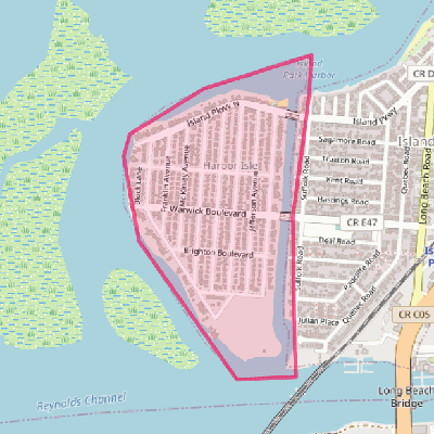 Map of Harbor Isle