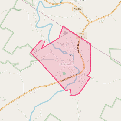 Map of Harrisville