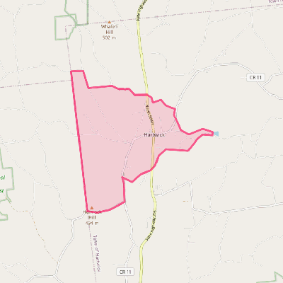 Map of Hartwick