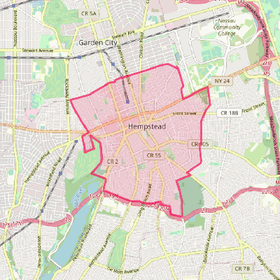 Map of Hempstead
