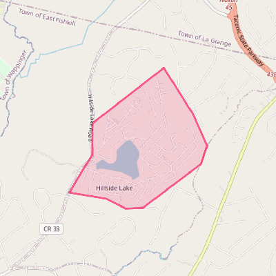 Map of Hillside Lake