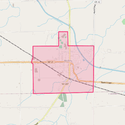 Map of Holley