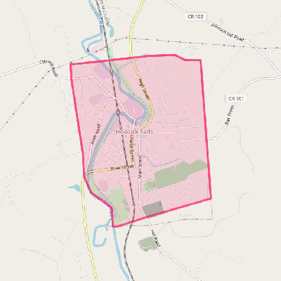 Map of Hoosick Falls