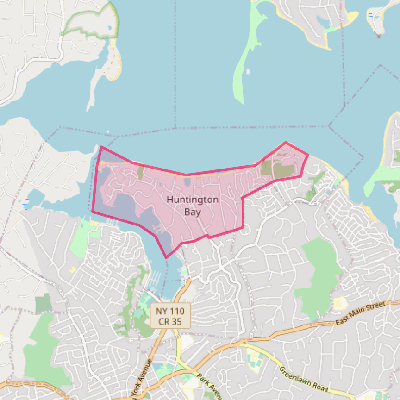 Map of Huntington Bay