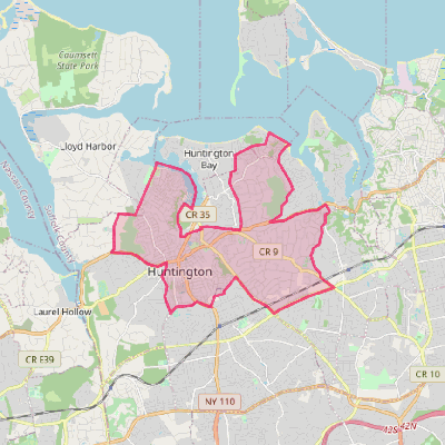 Map of Huntington