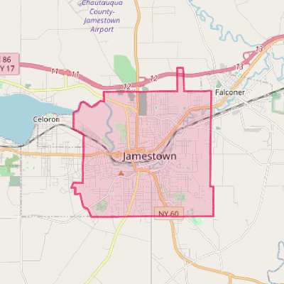 Map of Jamestown