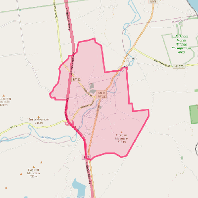 Map of Keeseville
