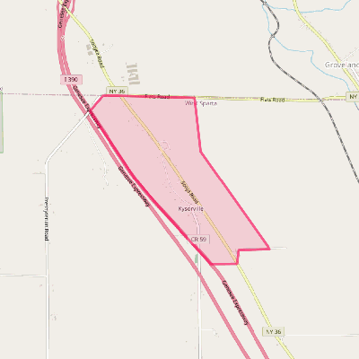 Map of Kysorville