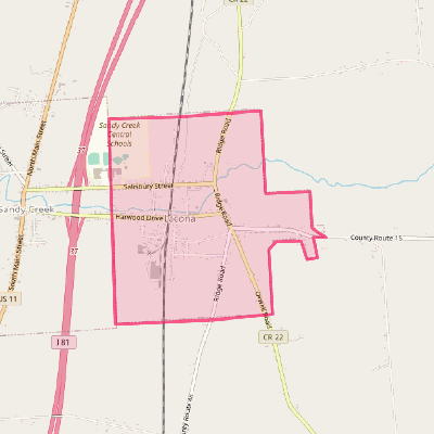 Map of Lacona