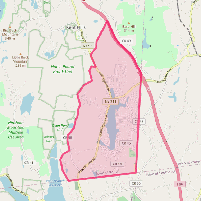 Map of Lake Carmel