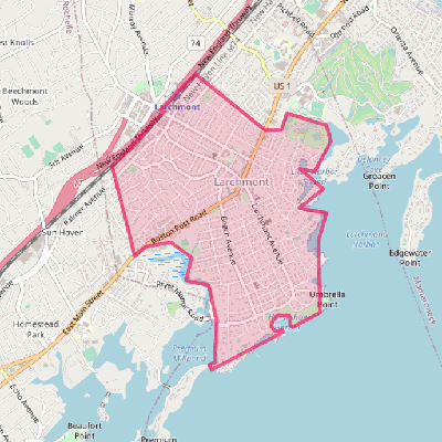 Map of Larchmont