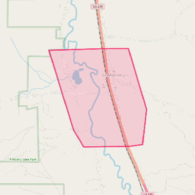 Map of Limestone