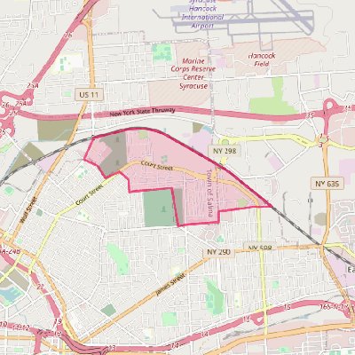 Map of Lyncourt