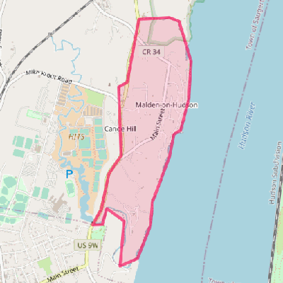 Map of Malden-on-Hudson