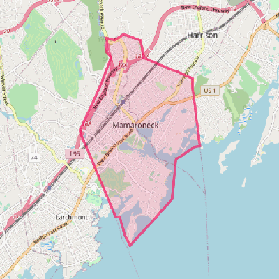 Map of Mamaroneck