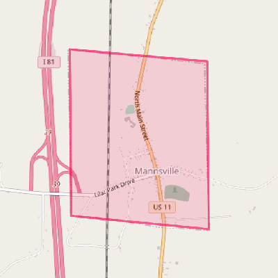 Map of Mannsville