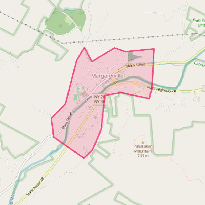 Map of Margaretville