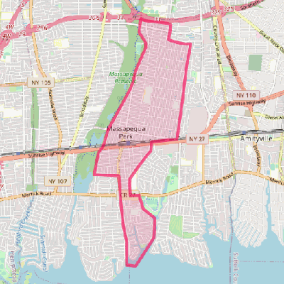 Map of Massapequa Park