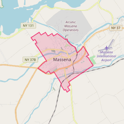 Map of Massena