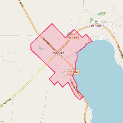 Map of Mayville