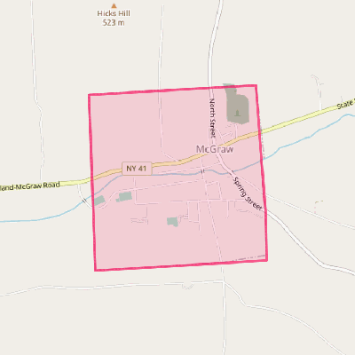 Map of McGraw